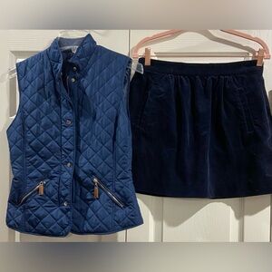 ZOOMPY JOOMPY Women's Quilted Vest size S,  Navy,  polyester,  good condition